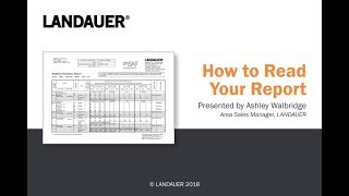 How to Read Your Dosimetry Report from LANDAUER [upl. by Frager]