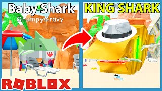 I Unlocked King Shark Evolution Max Size amp Power  Roblox Shark Evolution [upl. by Evars307]