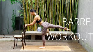 15 MIN LOWER BODY BARRE WORKOUT  Strong Legs amp Glutes [upl. by Brena482]