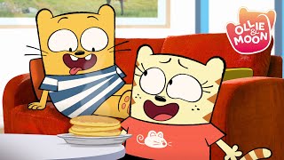 Happy Pancake Day Ollie 🥞  Ollie and Moon English  Full Episodes  1H  S1  Cartoons for kids [upl. by Adok503]