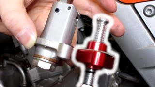 Manual Cam Chain Tensioner  Install and Adjustment [upl. by Anahsak]