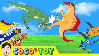 No ones brave from the start 4ㅣdinosaurs cartoons for kidsㅣCoCosToy [upl. by Assirac846]