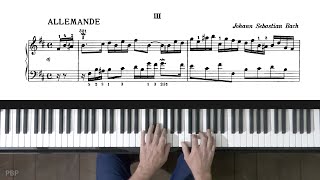 Bach French Suite No3 complete P Barton FEURICH 133 piano [upl. by Fonda]