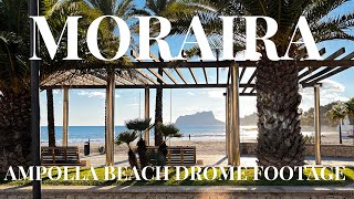 MORAIRA SPAIN  AMPOLLA BEACH  COSTA BLANCA BEACHES [upl. by Longan]