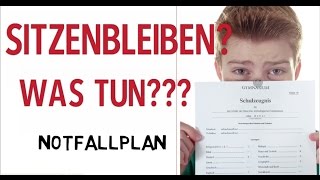 Sitzenbleiben  Versetzungsgefährdet  Was tun [upl. by Eoin956]