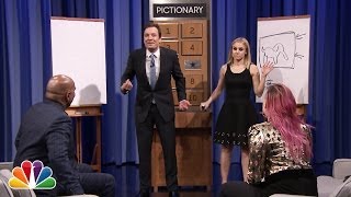 Pictionary with Kristen Bell Steve Harvey and Demi Lovato  Part 1 [upl. by Suiramaj]