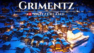 GRIMENTZ Most beautiful WINTER VILLAGE of Switzerland Alpine Wonderland Town Travel Guide [upl. by Eentruok]