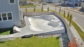 real SKATEPARK in my BACKYARD  backyard tour 2 [upl. by Anilrahc]