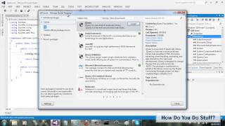 How do you install a NuGet package in Visual Studio 2012 [upl. by Lyreb]