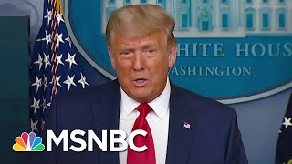 Trump Touts Stock Market Numbers After Dow Hits 30000 Amid Vaccine Transition News  MSNBC [upl. by Oahc]