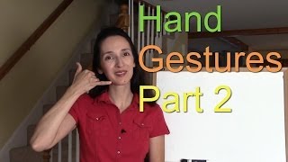 Hand Gestures 22  American Culture amp English Vocabulary [upl. by Erminie]