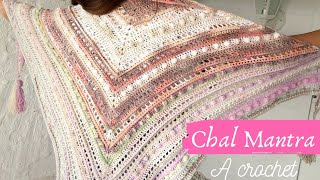 Cómo hacer un sencillísimo chal a Crochet Crochet shawl [upl. by Xavier]