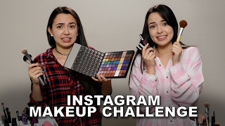 Instagram Makeup Challenge  Merrell Twins [upl. by Yrrum]