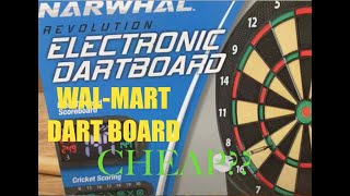 NARWHAL Revolution Electronic Dartboard  Unboxing Set Up Usage and Review WALMART [upl. by Cale]