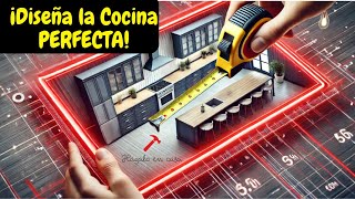 📐 Cómo Diseñar una Cocina Perfecta con las Medidas Correctas [upl. by Alahc]