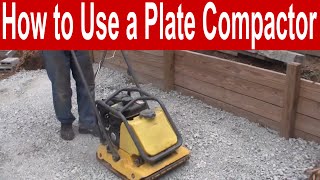 How to Use a Plate Compactor [upl. by Genovera]