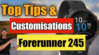 Garmin forerunner 245 Top Tips and how to Customise [upl. by Nnylrats]