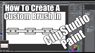 How to create a custom brush in Clip Studio Paint Tutorial [upl. by Hercules]