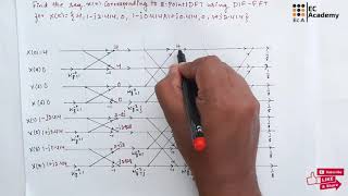 DSP52 problem on 8 point IDFT using DIF FFT in digital signal processing  EC Academy [upl. by Cyrill204]