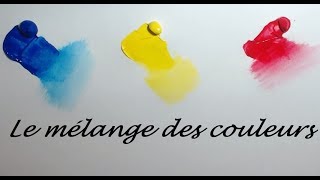 Tutoriel Peinture Débutants  Le mélange des couleurs acryliques [upl. by Alage442]