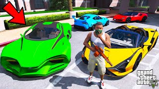 Franklin Stealing Billionaires Secret Sports Cars In GTA 5  SHINCHAN and CHOP [upl. by Nebe]