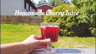 Homemade Cherry Juice [upl. by Anett]