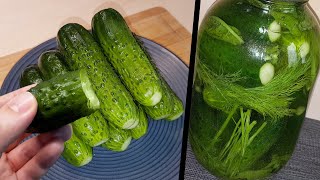 Moms Recipe for SemiPickled Cucumbers 🥒 Ogórki Małosolne  Przepis Mamy  Cooking with Emet [upl. by Onitsuj382]