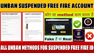 How to Recover Suspended Free Fire Account  FF Unban 20 amp 30 Guide  Easy ID Recovery Tips unban [upl. by Anieral]