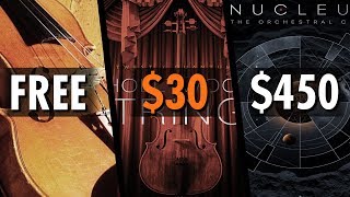 FREE vs 30 vs 450 Orchestra VST  6 Sample Libraries Comparison [upl. by Parshall]