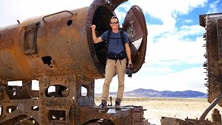 1950s TRAIN CEMETERY  Uyuni Bolivia [upl. by Oitaroh]