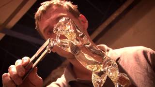 Glass blowing – sculpting a horse [upl. by Akimal561]