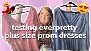 TESTING PLUS SIZE EVERPRETTY EVENING amp PROM DRESSES  try on  affordable  2021 [upl. by Nolra]