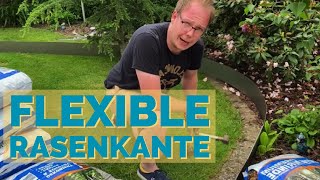 Flexible Rasenkante oder Beetkante vom Band  Installation und Review [upl. by Ury]