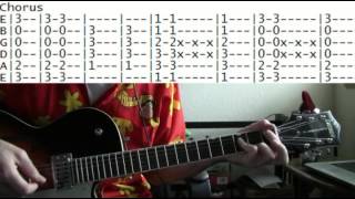 Seven Mary Three Cumbersome Guitar Lesson with Chords and TAB Tutorial [upl. by Thanh488]