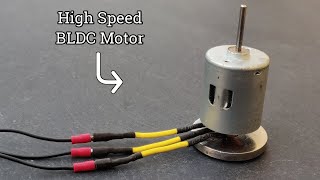 Making Powerful Brushless Motor From DC Brushed Motor [upl. by Gaivn]