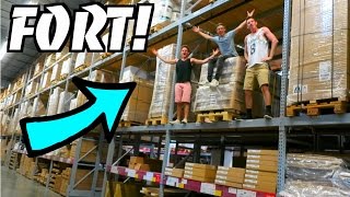 EPIC FORT IN IKEA RAFTERS [upl. by Sidell]