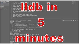 Quick and Dirty LLDB All you need in 5 minutes [upl. by Balcke]