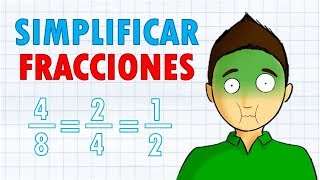 SIMPLIFICAR FRACCIONES super fácil  para principiantes [upl. by Etnoed]