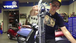 How to Install VespaPiaggio Windshields on Vespa Sprint [upl. by Aigil]