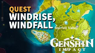 Windrise Windfall Genshin Impact Quest [upl. by Alel]