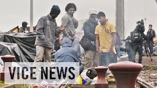 Migrant Crisis in Calais Britains Border War Dispatch 1 [upl. by Ardnaz594]