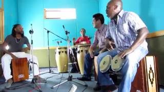 AfroPeruvian Percussion Performance with Congas Bongos and Cajons [upl. by Minta]