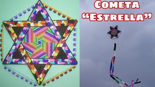 Cómo Hacer un Papalote o Cometa quotEstrellaquot  How to Make Star Kite  Saranggola Star [upl. by Lenci]