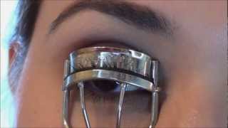 How To Curl Your Eyelashes  Perfect and Easy [upl. by Yniatirb410]