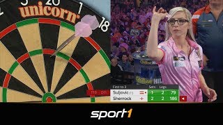 AMAZING DARTS Michael van Gerwen v Mensur Suljovic  European Darts Grand Prix [upl. by Nodnek554]