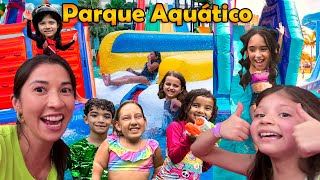 YOUTUBERS INVADIRAM PARQUE INFLÁVEL GIGANTE ★ FAMÍLIA MASUDINHA ★ [upl. by Young]