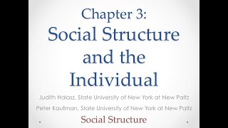 A Sociology Experiment Chapter 3 Part 1 Social Structure [upl. by Aicenert772]