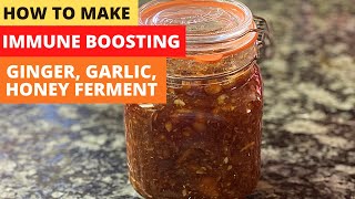 Ginger Garlic and Honey Ferment to BOOST your IMMUNITY COLD and FLU Prevention amp Remedy [upl. by Anwat]