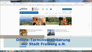 Erklärvideo BürgerbüroTermine Online vereinbaren Stadt Freiberg aN [upl. by Anirrok]