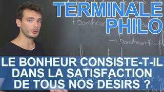 Bonheur satisfaction et désirs  Philosophie  Terminale  Les Bons Profs [upl. by Rednal]